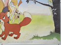 THE FOX AND THE HOUND (Bottom Right) Cinema Quad Movie Poster