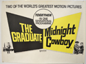 THE GRADUATE / MIDNIGHT COWBOY Cinema Quad Movie Poster