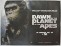 DAWN OF THE PLANET OF THE APES Cinema Quad Movie Poster