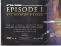 STAR WARS EPISODE I : THE PHANTOM MENACE (Bottom Left) Cinema Quad Movie Poster