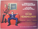 DOM HEMINGWAY Cinema Quad Movie Poster