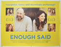 ENOUGH SAID Cinema Quad Movie Poster