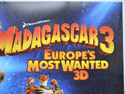 MADAGASCAR 3 - EUROPE’S MOST WANTED (Top Right) Cinema Quad Movie Poster