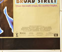 GIVE MY REGARDS TO BROAD STREET (Bottom Right) Cinema Quad Movie Poster