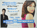 A WALK TO REMEMBER Cinema Quad Movie Poster