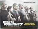 Fast And Furious 7 <p><i> (Teaser / Advance Version) </i></p>