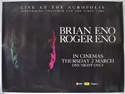 BRIAN AND ROGER ENO LIVE AT THE ACROPOLIS Cinema Quad Movie Poster