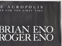 BRIAN AND ROGER ENO LIVE AT THE ACROPOLIS (Top Right) Cinema Quad Movie Poster