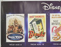 DISNEY 100 (Top Left) Cinema Quad Movie Poster