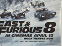 FAST AND FURIOUS 8 (Bottom Right) Cinema Quad Movie Poster