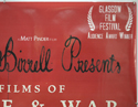 HARRY BIRRELL PRESENTS FILMS OF LOVE AND WAR (Top Right) Cinema Quad Movie Poster