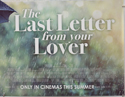 THE LAST LETTER FROM YOUR LOVER (Bottom Right) Cinema Quad Movie Poster