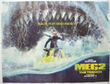 MEG 2: THE TRENCH Cinema Quad Movie Poster