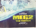 MEG 2: THE TRENCH (Bottom Right) Cinema Quad Movie Poster