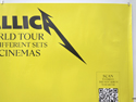 METALLICA M72 WORLD TOUR LIVE FROM TX (Top Right) Cinema Quad Movie Poster