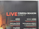 ROYAL OPERA HOUSE LIVE: 2016-17 SEASON (Top Right) Cinema Quad Movie Poster