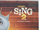 SING 2 (Top Right) Cinema Quad Movie Poster