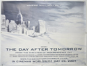 THE DAY AFTER TOMORROW Cinema Quad Movie Poster