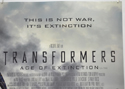 TRANSFORMERS : AGE OF EXTINCTION (Top Right) Cinema Quad Movie Poster