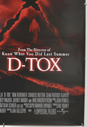 D-TOX (Bottom Right) Cinema One Sheet Movie Poster