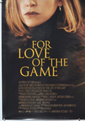 FOR LOVE OF THE GAME (Bottom Left) Cinema One Sheet Movie Poster
