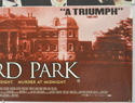 GOSFORD PARK (Bottom Right) Cinema Quad Movie Poster