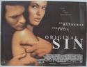 ORIGINAL SIN Cinema Quad Movie Poster