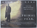 PRIMAL FEAR Cinema Quad Movie Poster