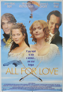 ALL FOR LOVE Cinema One Sheet Movie Poster