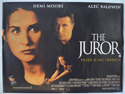 THE JUROR Cinema Quad Movie Poster