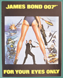 007 - FOR YOUR EYES ONLY – Cinema Exhibitors Synopsis / Credits Booklet – Front 