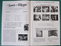LORD OF THE RINGS – Original Cinema Exhibitors Press Book - Inside