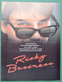 RISKY BUSINESS – Cinema Exhibitors Campaign Press Book – Synopsis Front