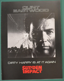 SUDDEN IMPACT – Cinema Exhibitors Campaign Press Book – Synopsis Front