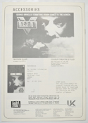 1984 Cinema Exhibitors Campaign Pressbook - BACK