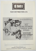 All Creatures Great And Small <p><i> Original 4 Page Cinema Exhibitors Campaign Pressbook </i></p>