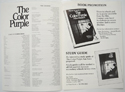 THE COLOR PURPLE Cinema Exhibitors Campaign Pressbook - INSIDE