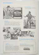 CROCODILE DUNDEE Cinema Exhibitors Campaign Pressbook - BACK