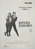 Desperately Seeking Susan <p><i> Original 6 Page Cinema Exhibitor's Campaign Pressbook </i></p>