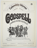 Godspell <p><i> Original 4 Page Cinema Exhibitors Campaign Pressbook </i></p>