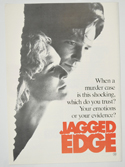 Jagged Edge <p><i> Original 4 Page Cinema Exhibitors Campaign Pressbook </i></p>