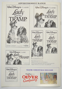 LADY AND THE TRAMP Cinema Exhibitors Campaign Pressbook - BACK