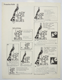Lady Sings The Blues <p><i> Original 4 Page Cinema Exhibitors Campaign Pressbook </i></p>