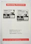 LILI MARLEEN Cinema Exhibitors Campaign Pressbook - BACK 