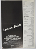 Love And Bullets <p><i> Original 4 Page Cinema Exhibitors Campaign Pressbook </i></p>