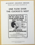ONE FLEW OVER THE CUCKOO’S NEST Cinema Exhibitors Campaign Press Book
