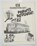 PORKY’S REVENGE Cinema Exhibitors Campaign Pressbook