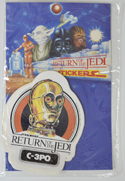 STAR WARS : THE RETURN OF THE JEDI (C3PO) Fun Products International 12 pack Sticker Set