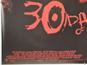 30 DAYS OF NIGHT (Bottom Left) Cinema Quad Movie Poster
