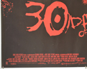30 DAYS OF NIGHT (Bottom Left) Cinema Quad Movie Poster